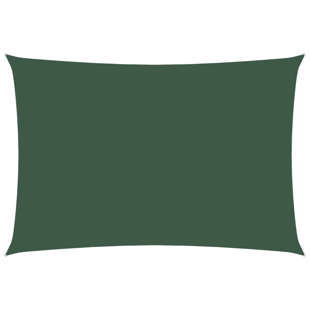 vidaXL Sunshade Sail Oxford Fabric Rectangular 3x5 m Dark Green