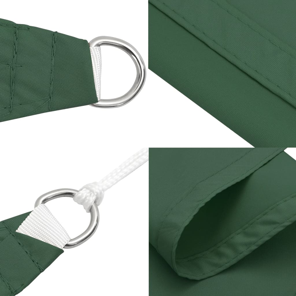 Sunshade Sail Oxford Fabric Triangular 4x5x5 m Dark Green