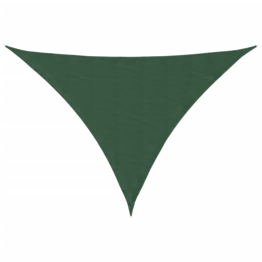 Sunshade Sail Oxford Fabric Triangular 5x7x7 m Dark Green