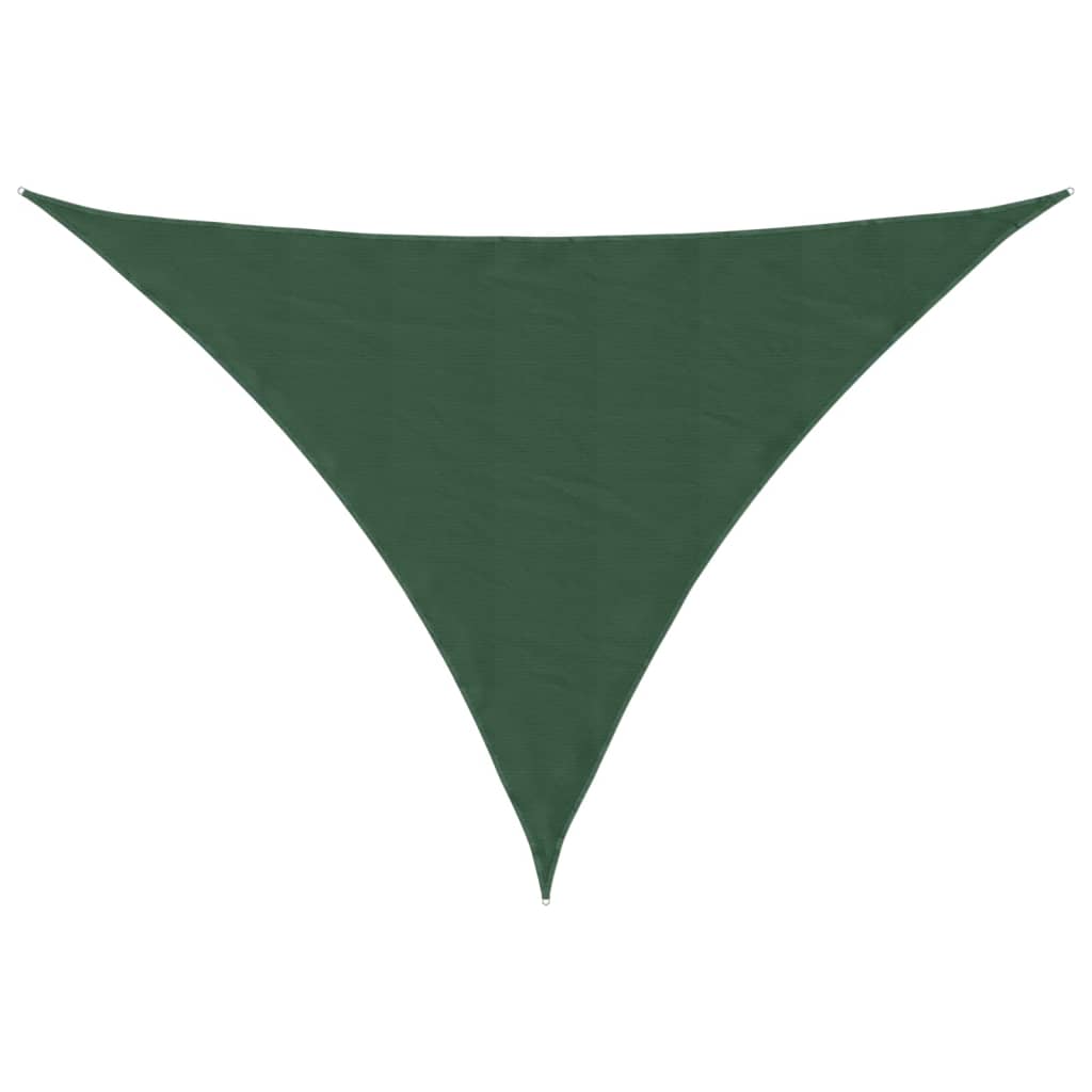 Sunshade Sail Oxford Fabric Triangular 4x5x6.4 m Dark Green