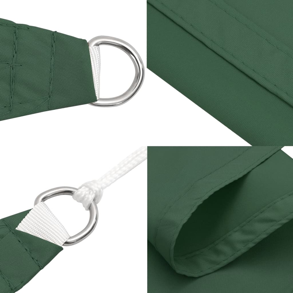 Sunshade Sail Oxford Fabric Triangular 6x6x6 m Dark Green