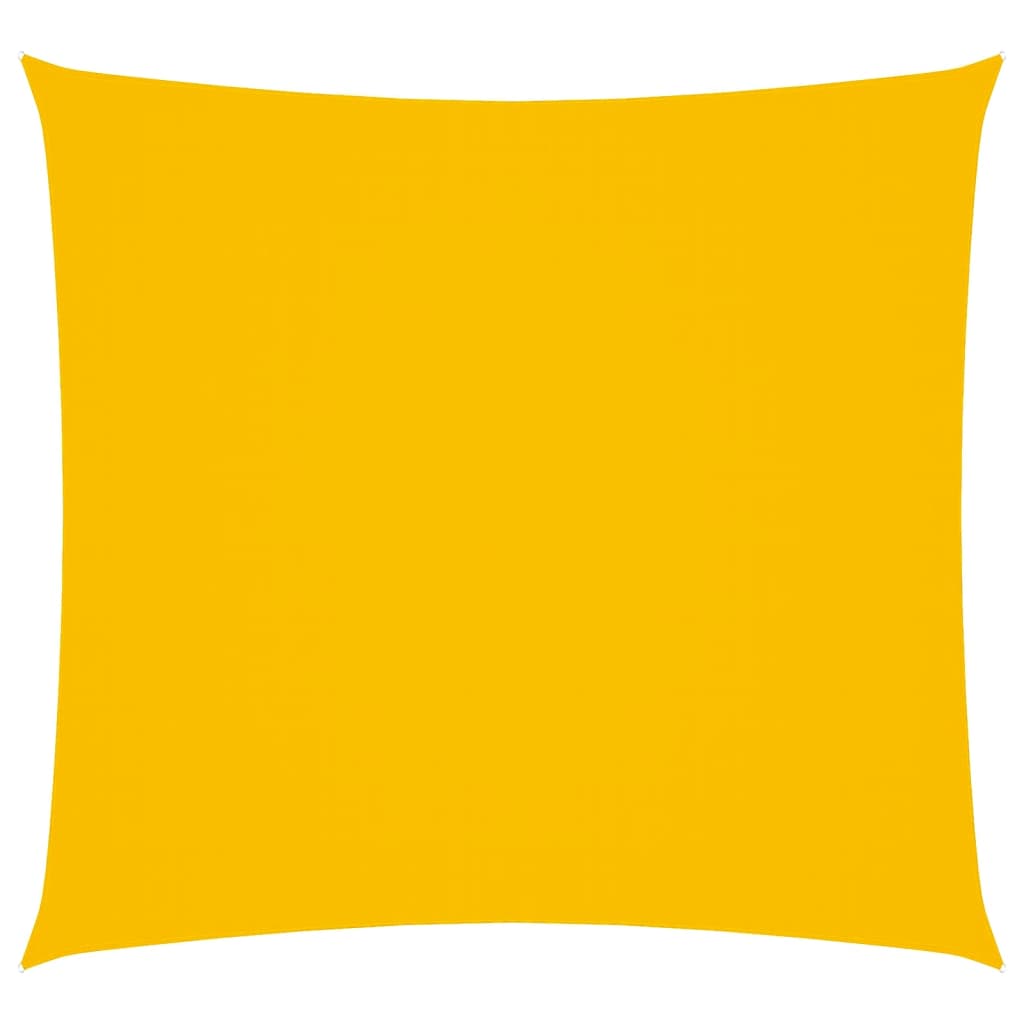 Sunshade Sail Oxford Fabric Square 3x3 m Yellow