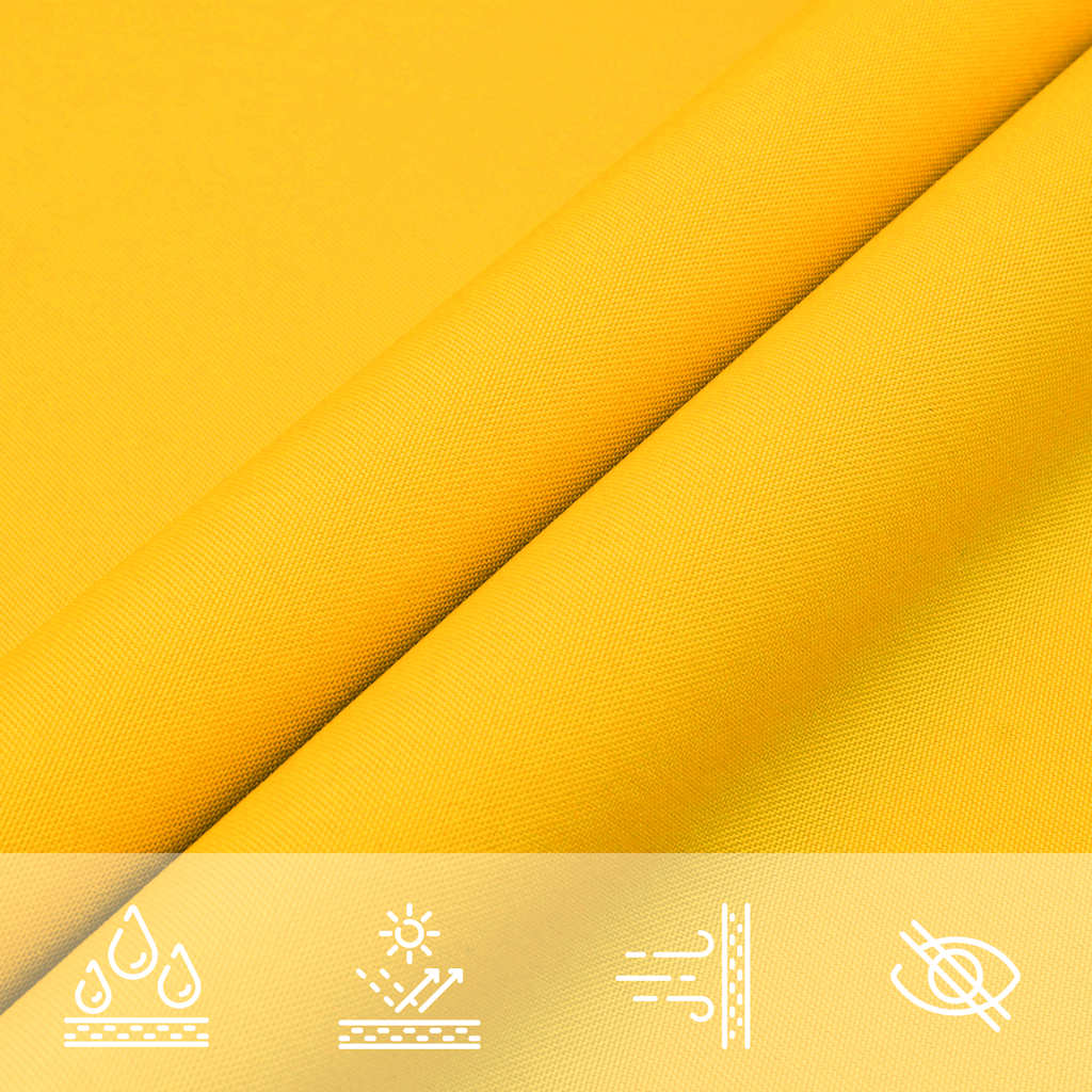 Sunshade Sail Oxford Fabric Square 4x4 m Yellow