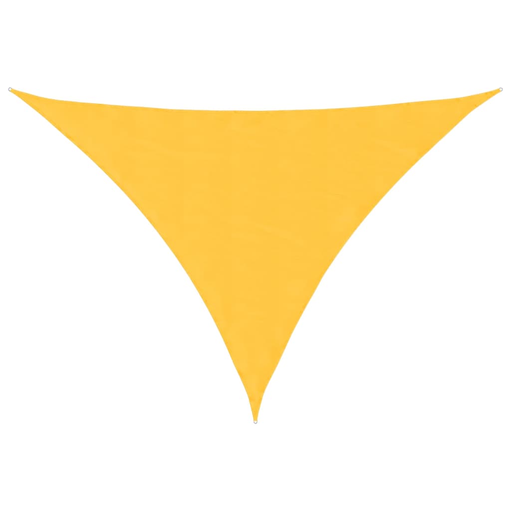 Sunshade Sail Oxford Fabric Triangular 3x4x5 m Yellow