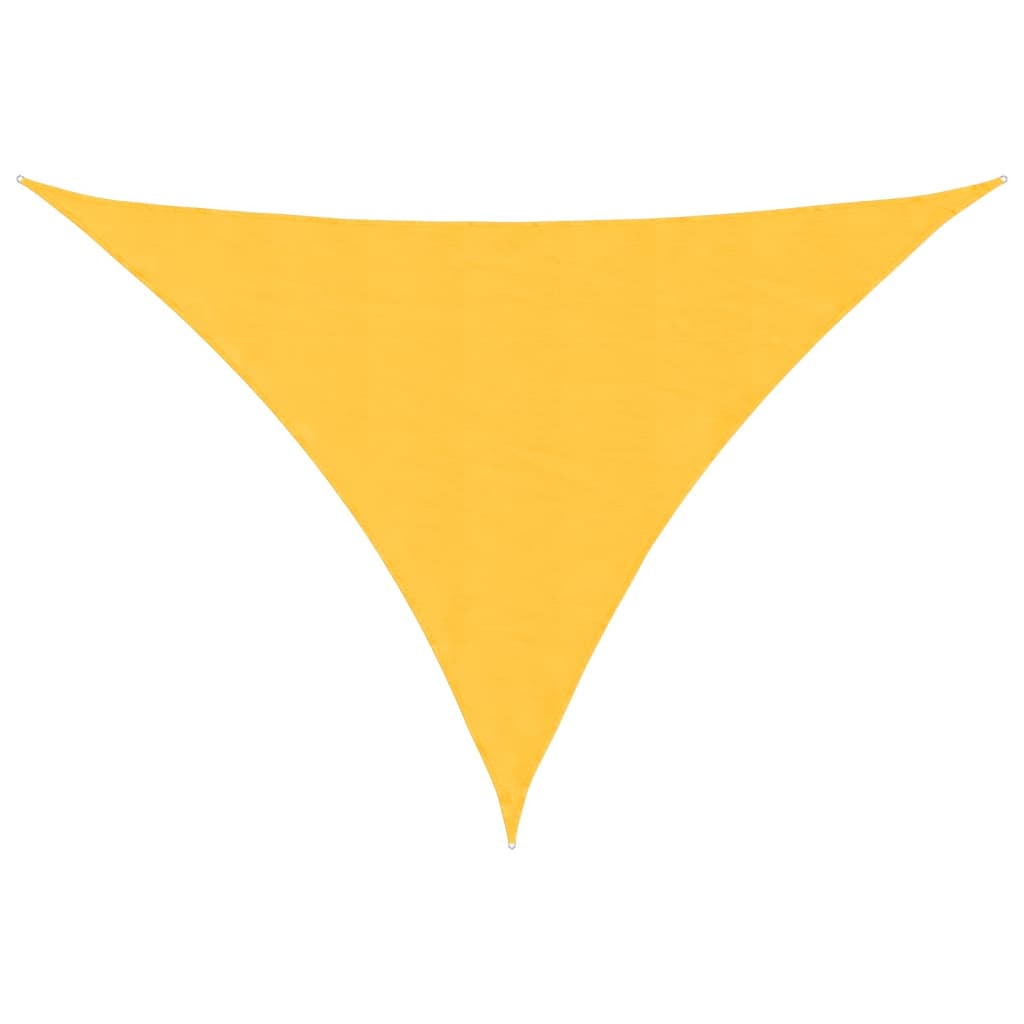 Sunshade Sail Oxford Fabric Triangular 4x4x5.8 m Yellow