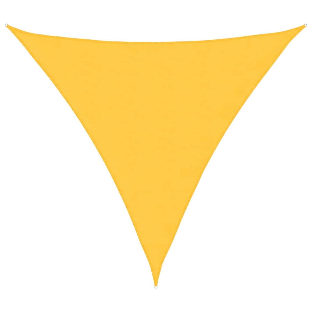 Sunshade Sail Oxford Fabric Triangular 4.5x4.5x4.5 m Yellow