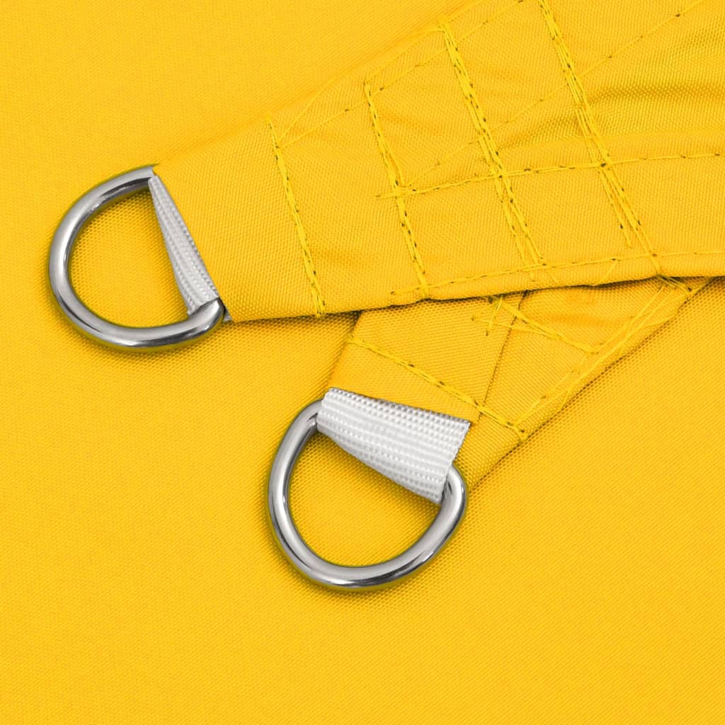 Sunshade Sail Oxford Fabric Triangular 6x6x6 m Yellow
