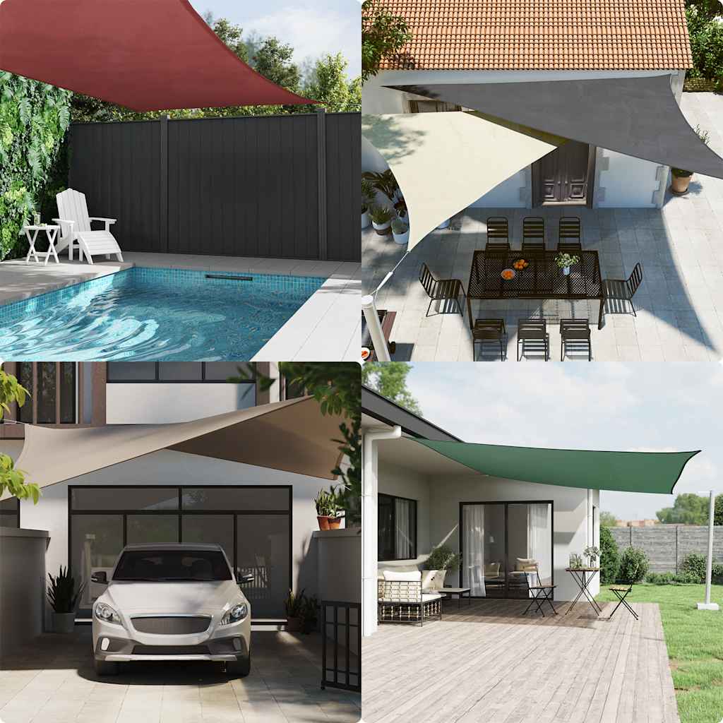 Sunshade Sail Oxford Fabric Rectangular 4x6 m Red