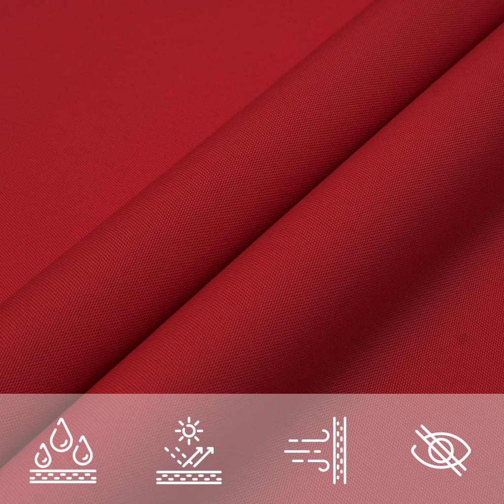Sunshade Sail Oxford Fabric Rectangular 4x7 m Red