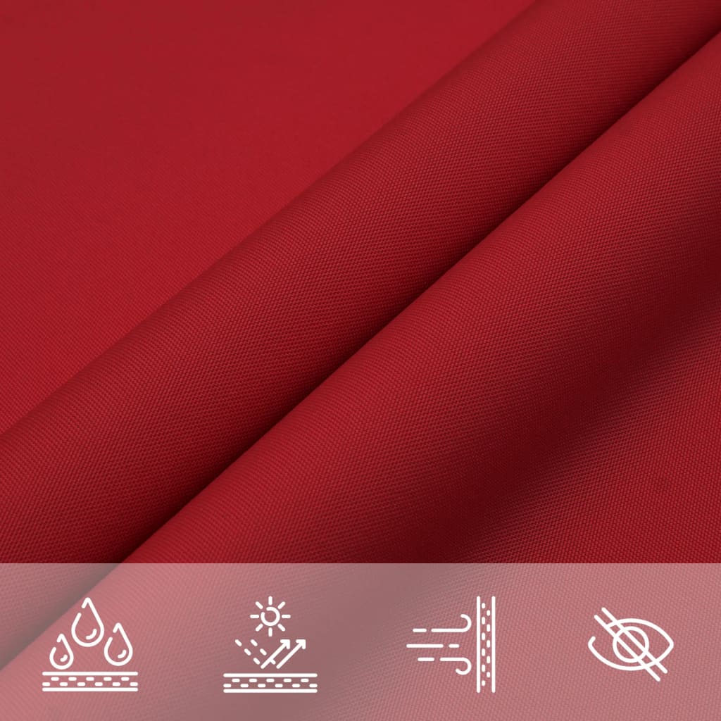 Sunshade Sail Oxford Fabric Rectangular 6x7 m Red