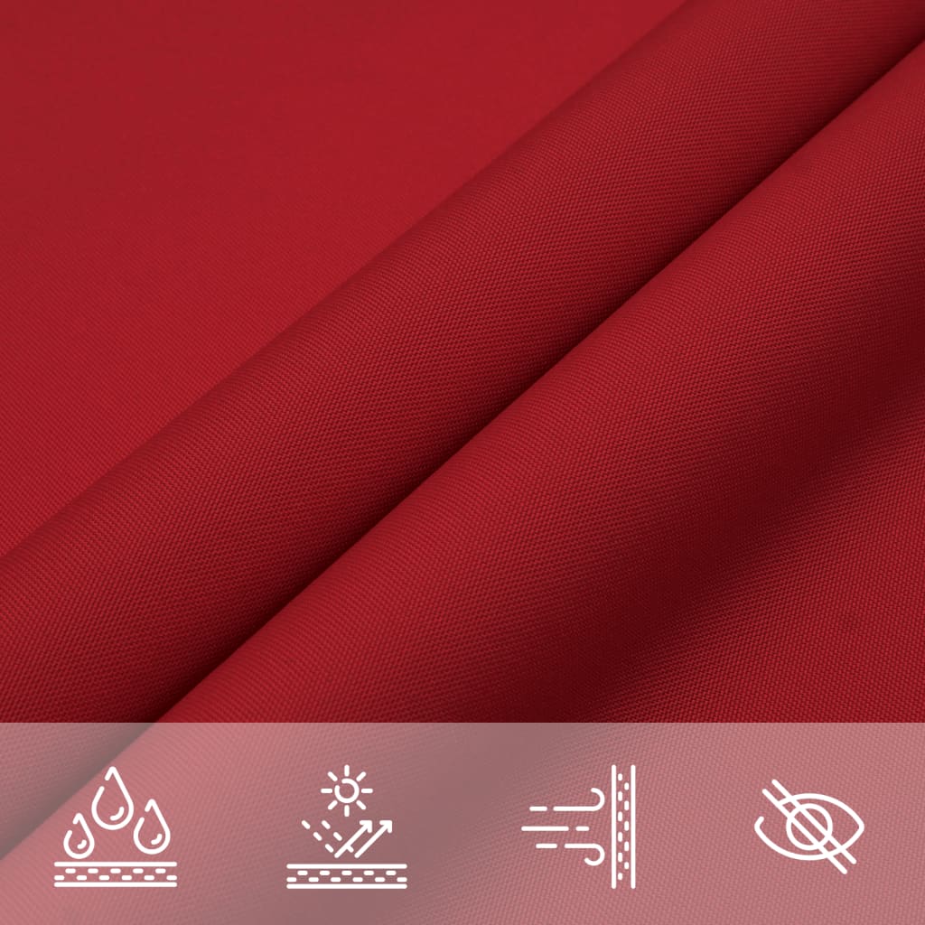 Sunshade Sail Oxford Fabric Rectangular 6x8 m Red