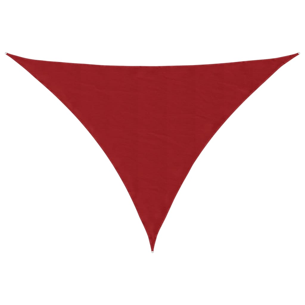 Sunshade Sail Oxford Fabric Triangular 3x4x5 m Red