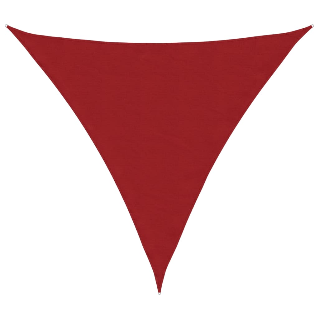 Sunshade Sail Oxford Fabric Triangular 4.5x4.5x4.5 m Red