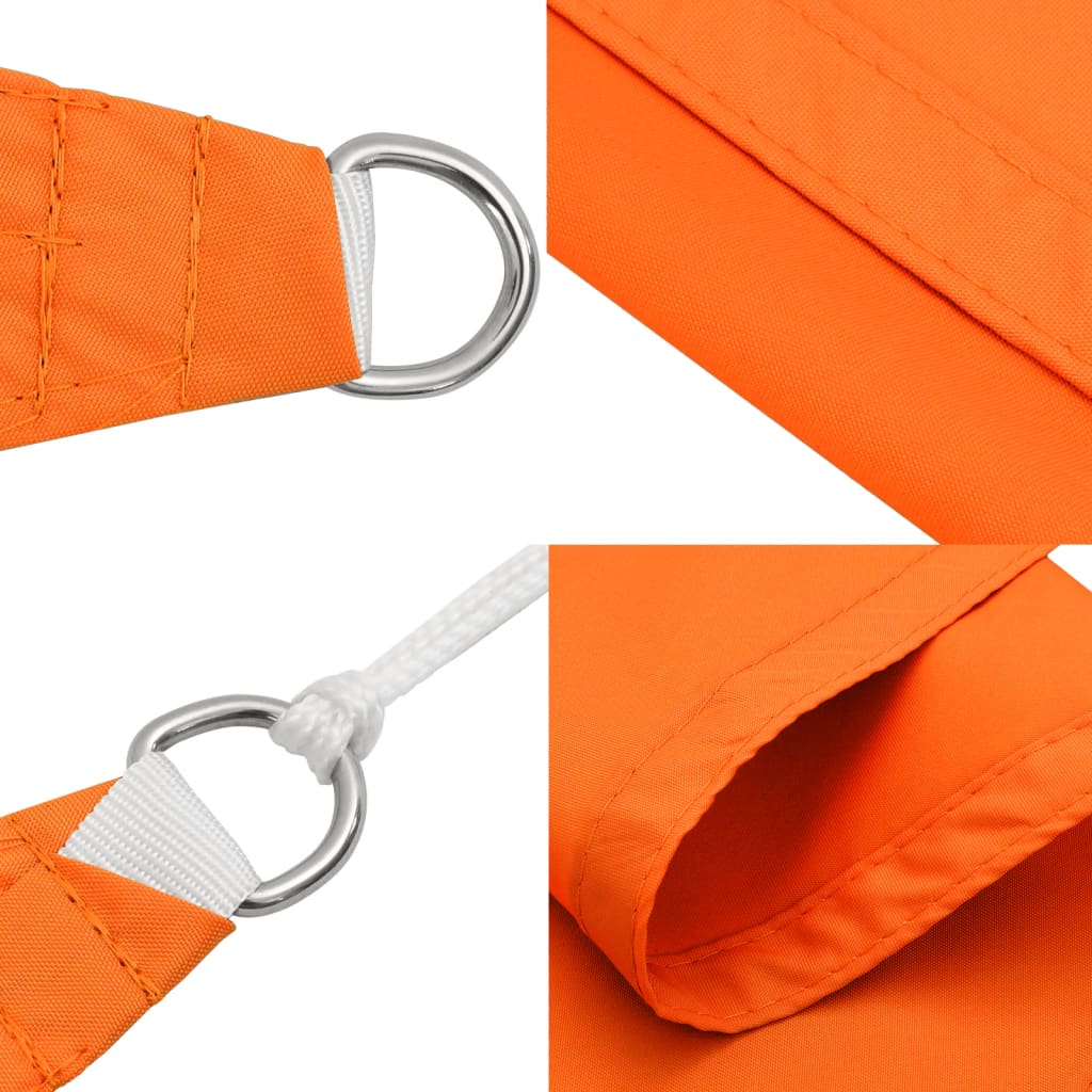 Sunshade Sail Oxford Fabric Triangular 3x3x4.24 m Orange