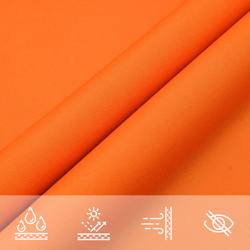 Sunshade Sail Oxford Fabric Triangular 6x6x6 m Orange