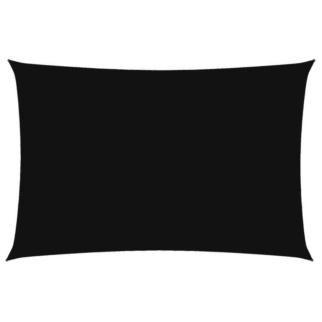 vidaXL Sunshade Sail Oxford Fabric Rectangular 2x4 m Black