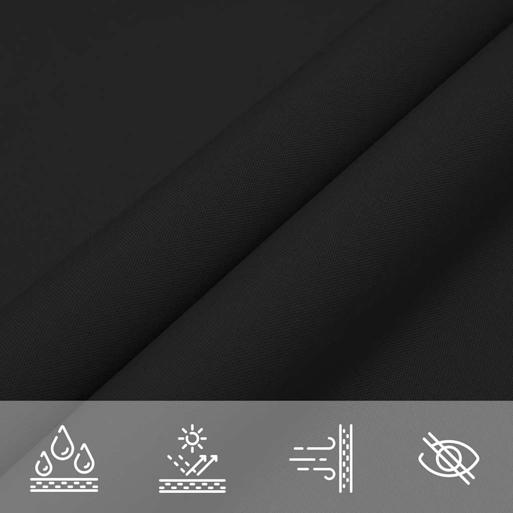 Sun Sail | Black | PU coated oxford fabric | 3x4x4 m