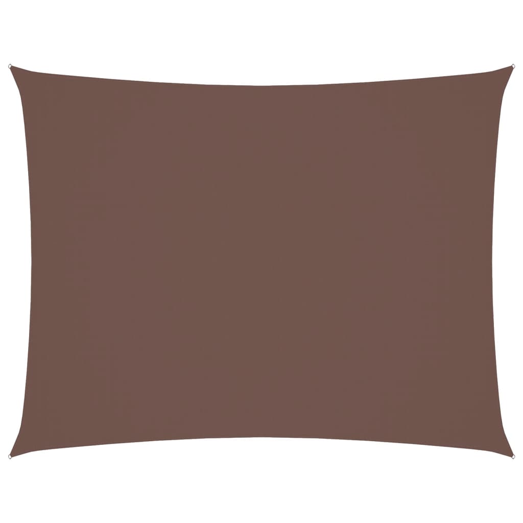 vidaXL Sunshade Sail Oxford Fabric Rectangular 5x7 m Brown