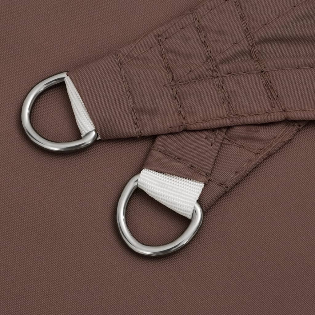 Sunshade Sail Oxford Fabric Triangular 3x3x4.24 m Brown