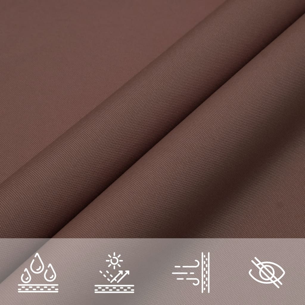 Sunshade Sail Oxford Fabric Triangular 3x3x4.24 m Brown