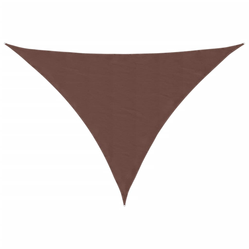 Sunshade Sail Oxford Fabric Triangular 3x4x5 m Brown