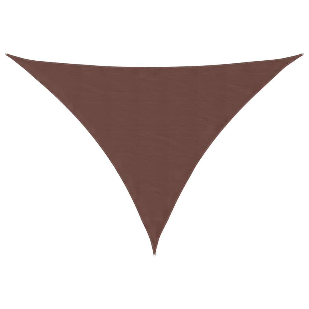 Sunshade Sail Oxford Fabric Triangular 3x4x4 m Brown
