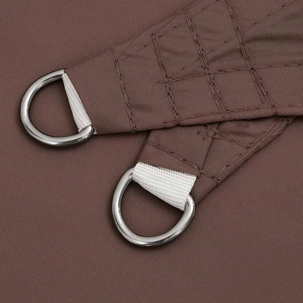Sunshade Sail Oxford Fabric Triangular 3x4x4 m Brown