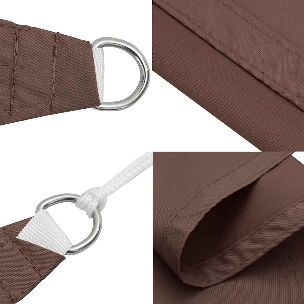 Sunshade Sail Oxford Fabric Triangular 3x4x4 m Brown