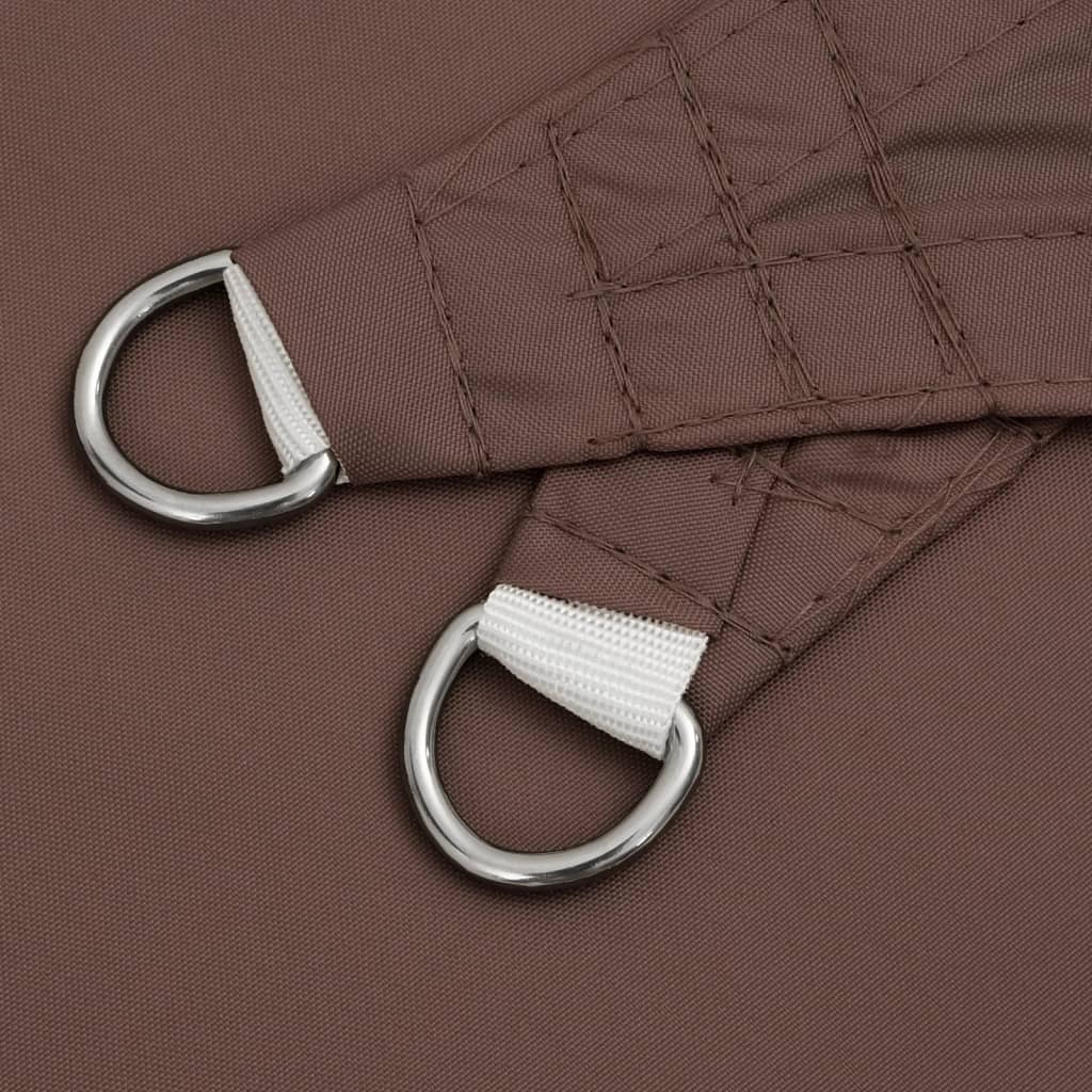 Sunshade Sail Oxford Fabric Triangular 4x4x5.8 m Brown