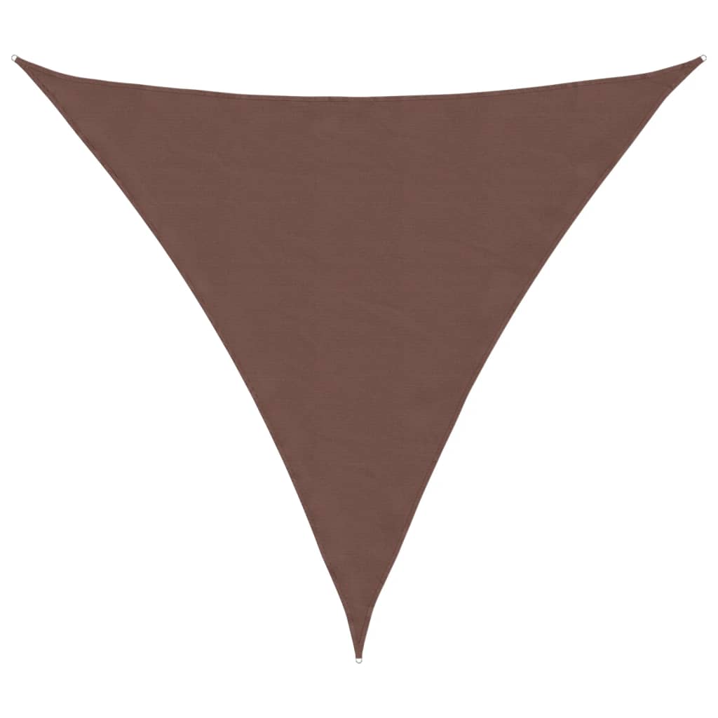 Sunshade Sail Oxford Fabric Triangular 5x5x5 m Brown