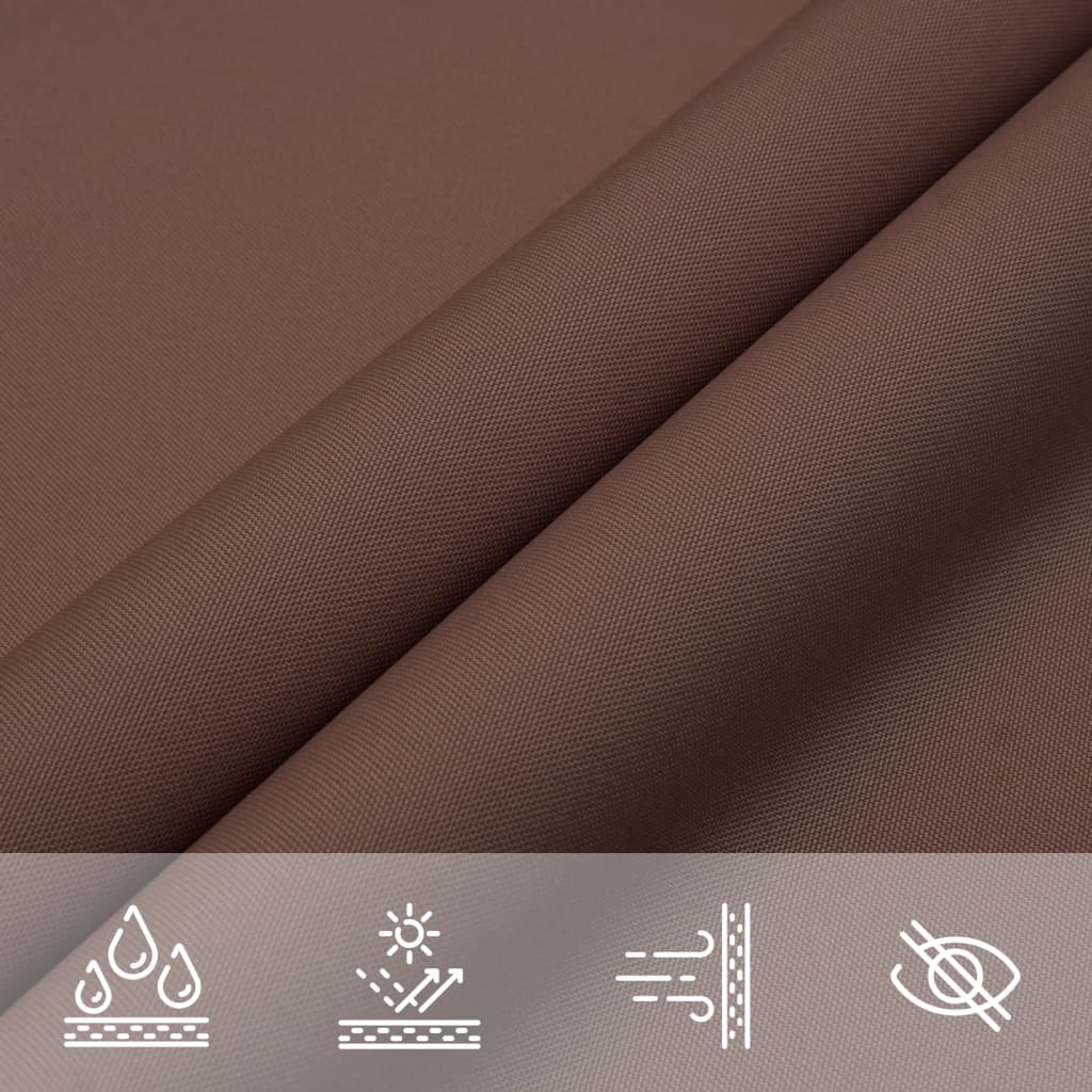 Sunshade Sail Oxford Fabric Triangular 5x7x7 m Brown