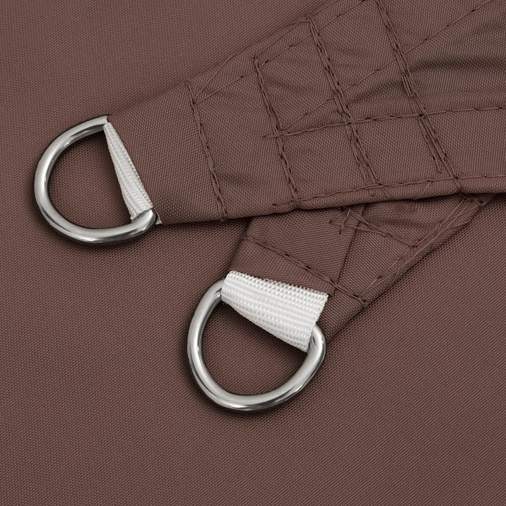 Sunshade Sail Oxford Fabric Triangular 5x5x6 m Brown