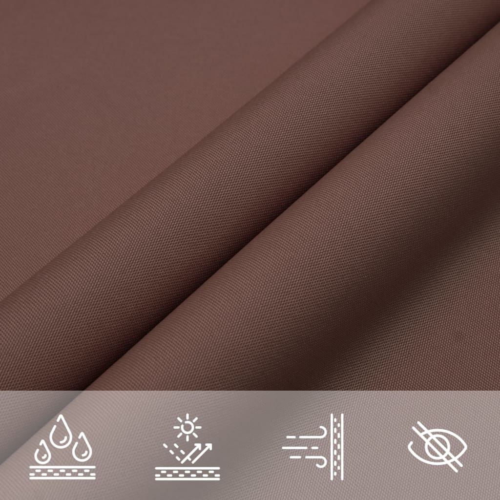 Sunshade Sail Oxford Fabric Triangular 5x5x6 m Brown