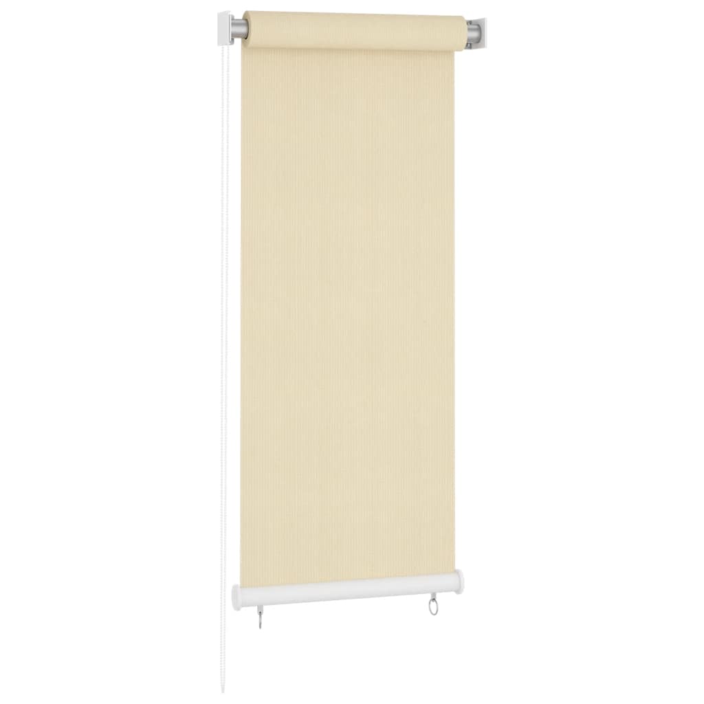 Outdoor Roller Blind Cream 60x140 cm HDPE