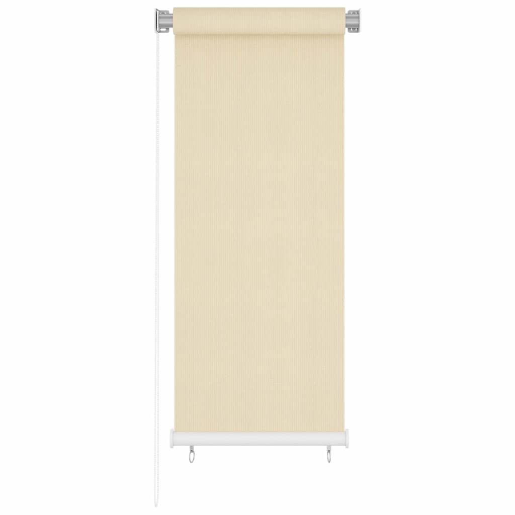 Outdoor Roller Blind Cream 60x140 cm HDPE