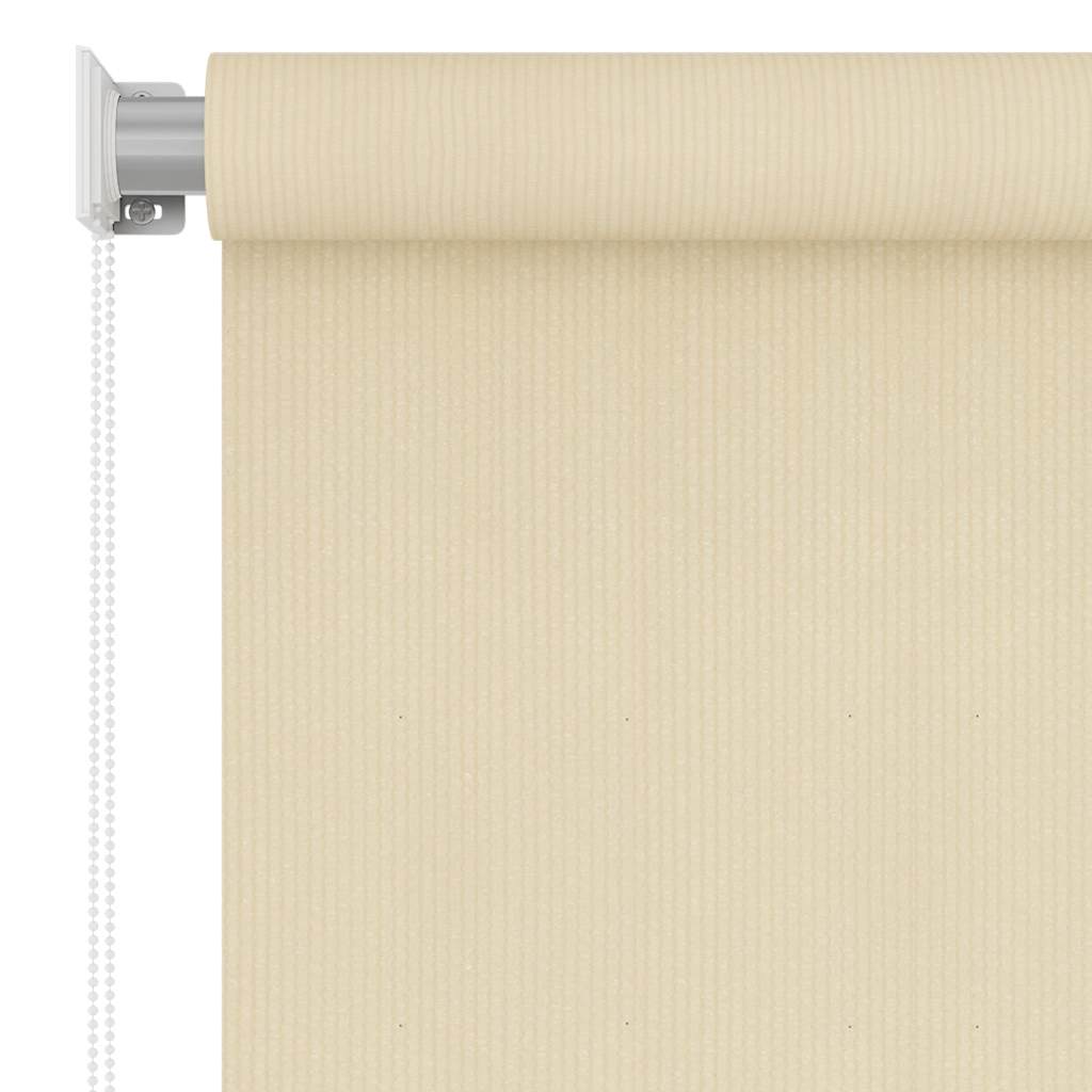 Outdoor Roller Blind Cream 60x140 cm HDPE