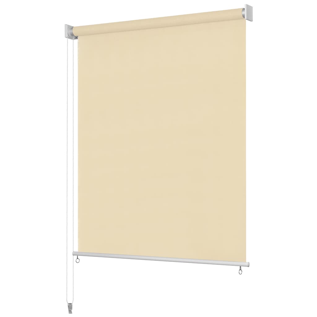 Outdoor Roller Blind Cream 80x140 cm HDPE