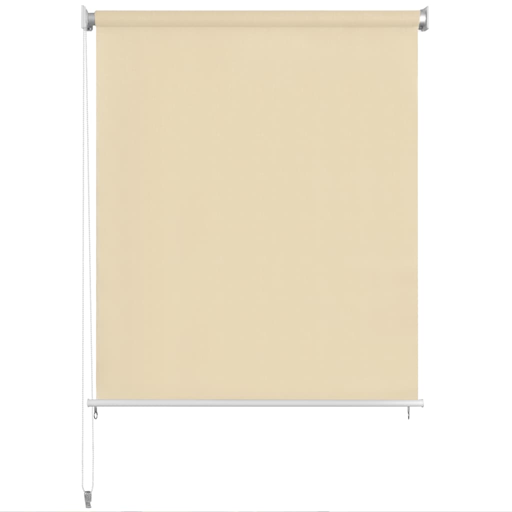 Outdoor Roller Blind Cream 80x140 cm HDPE