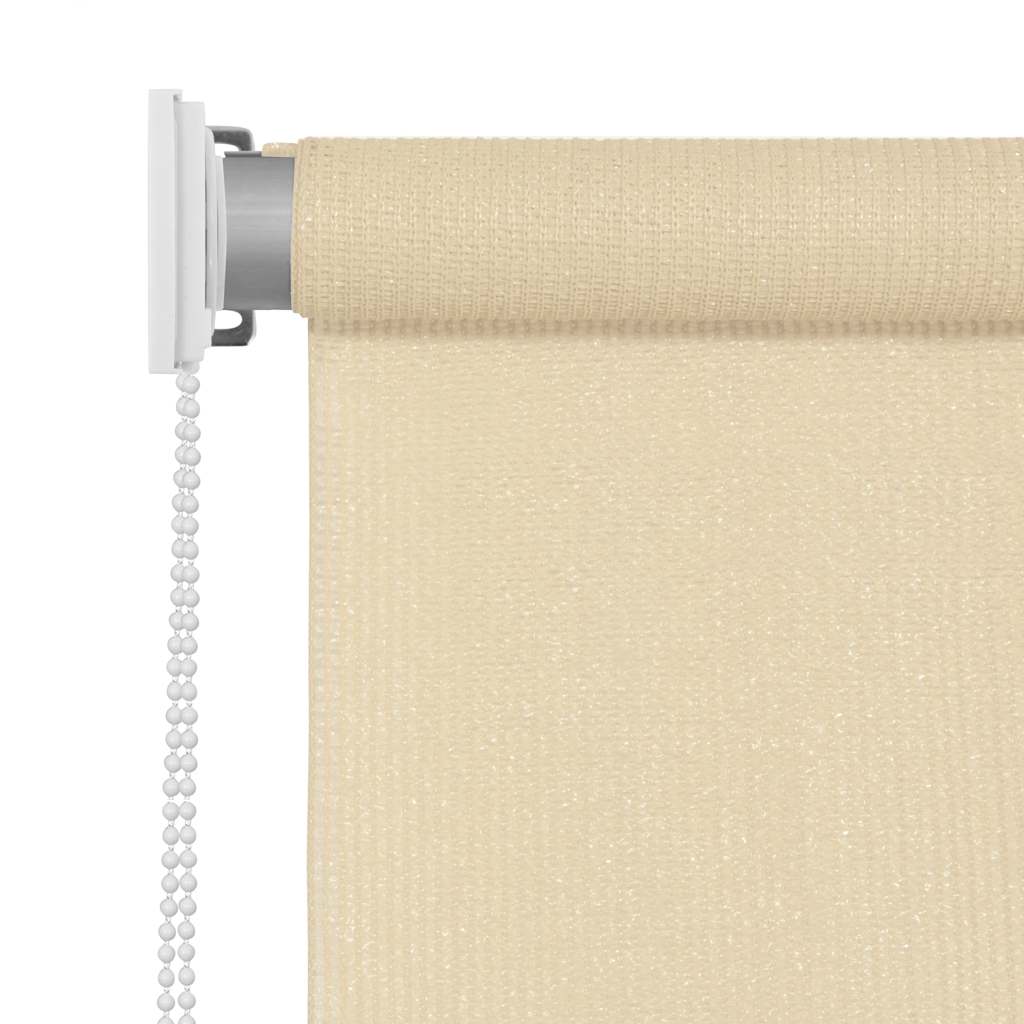 Outdoor Roller Blind Cream 80x140 cm HDPE