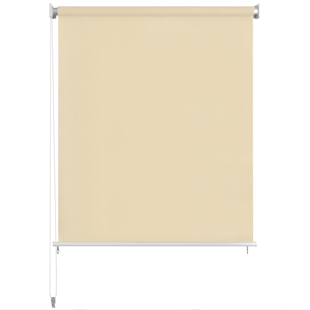 Outdoor Roller Blind Cream 80x230 cm HDPE
