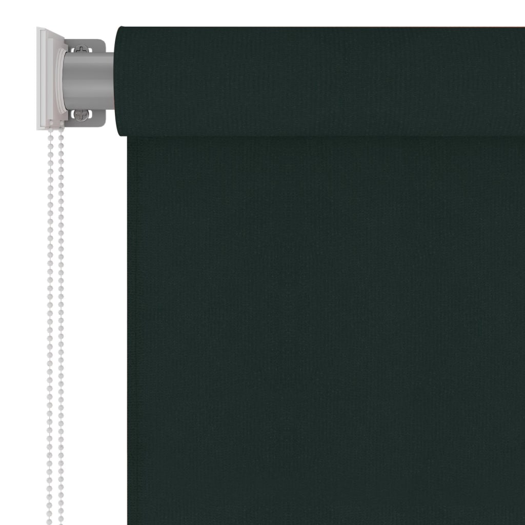 Outdoor Roller Blind 100x140 cm Dark Green HDPE
