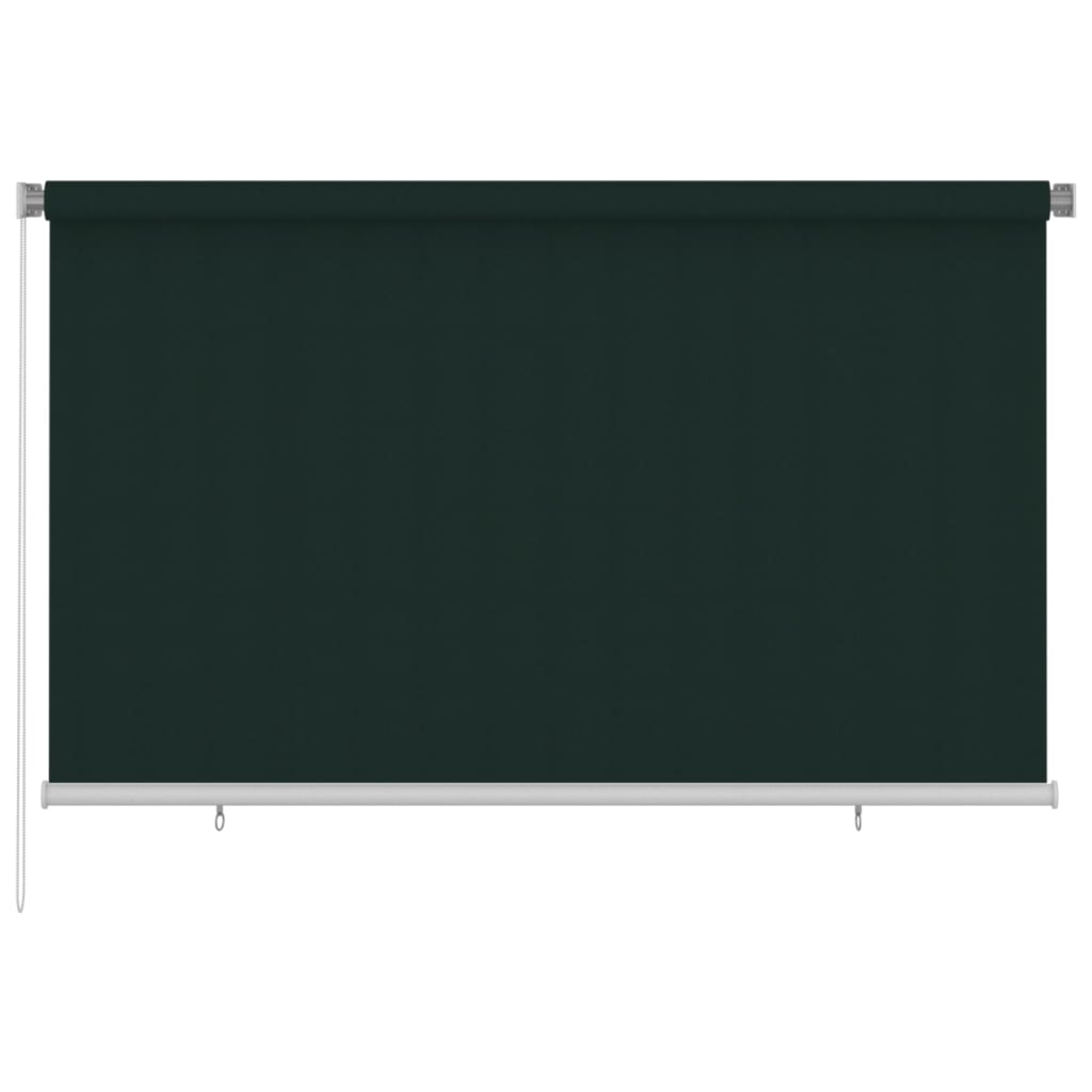 Outdoor Roller Blind 240x140 cm Dark Green HDPE