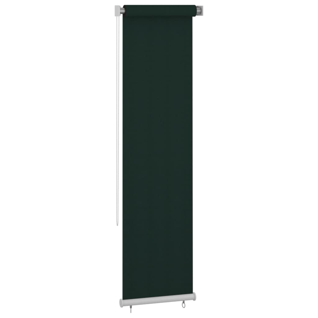 Outdoor Roller Blind 60x230 cm Dark Green HDPE