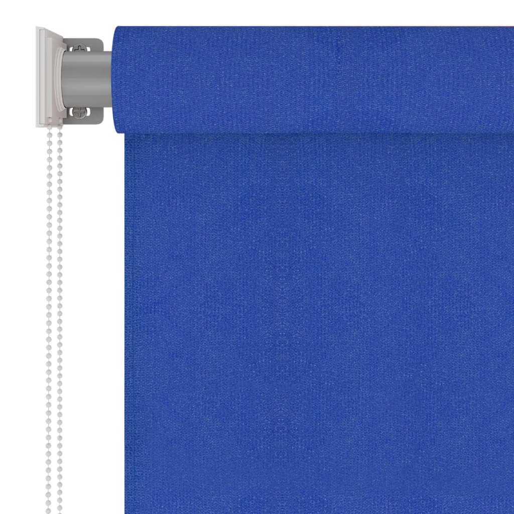 Outdoor Roller Blind 60x140 cm Blue HDPE