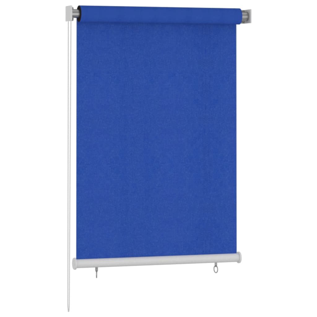 Outdoor Roller Blind 100x140 cm Blue HDPE