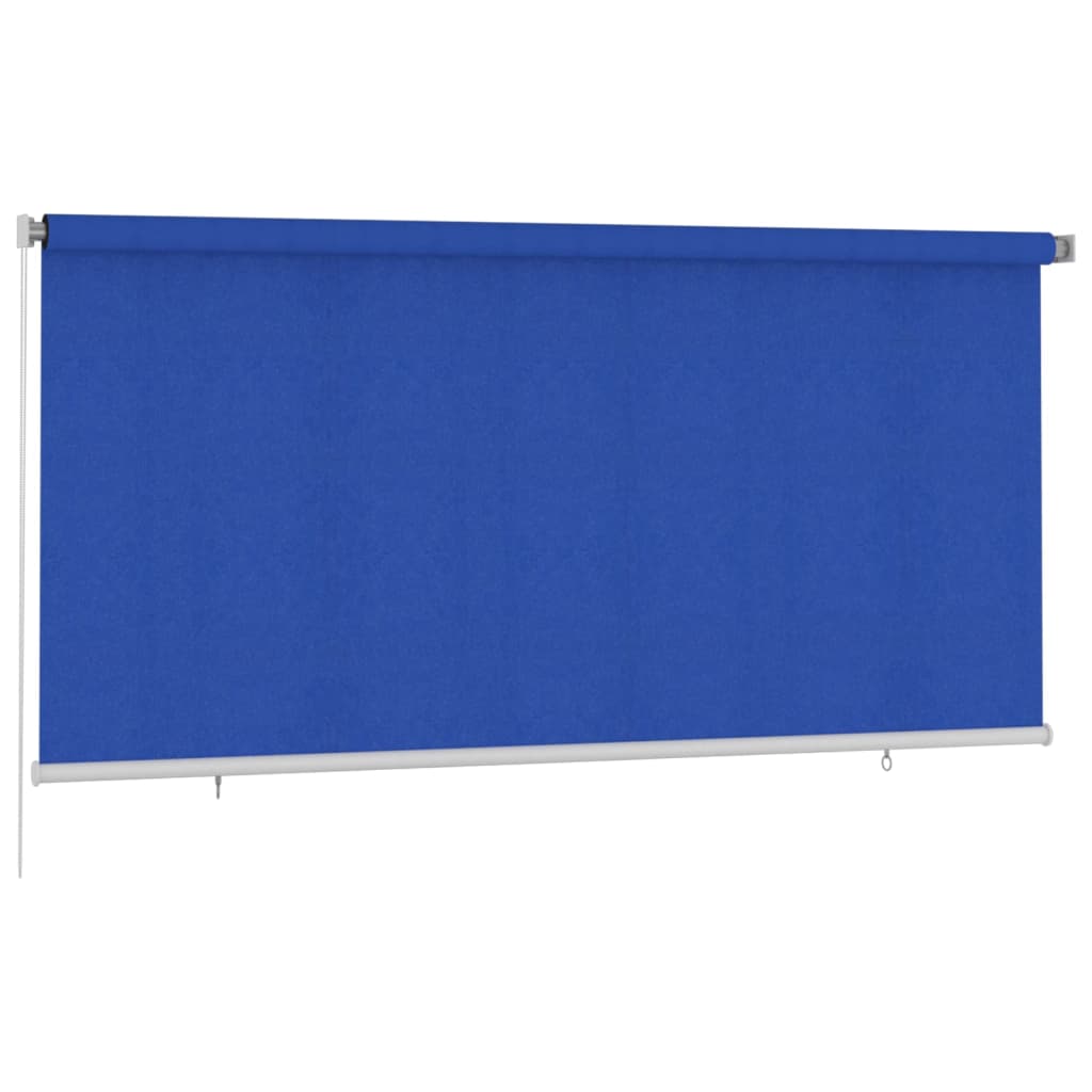 Outdoor Roller Blind 300x140 cm Blue HDPE