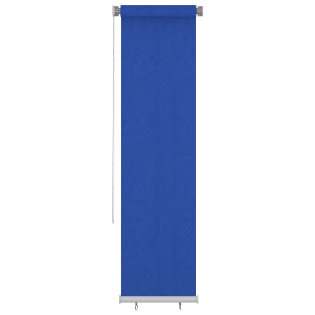 Outdoor Roller Blind 60x230 cm Blue HDPE