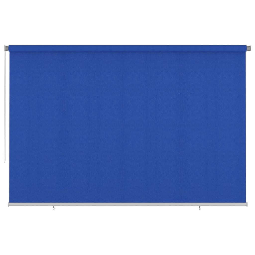 Outdoor Roller Blind 350x230 cm Blue HDPE