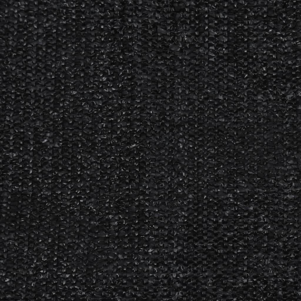 Roller Blind | Black | High-density polyethylene (HDPE) | 120 x 140 cm