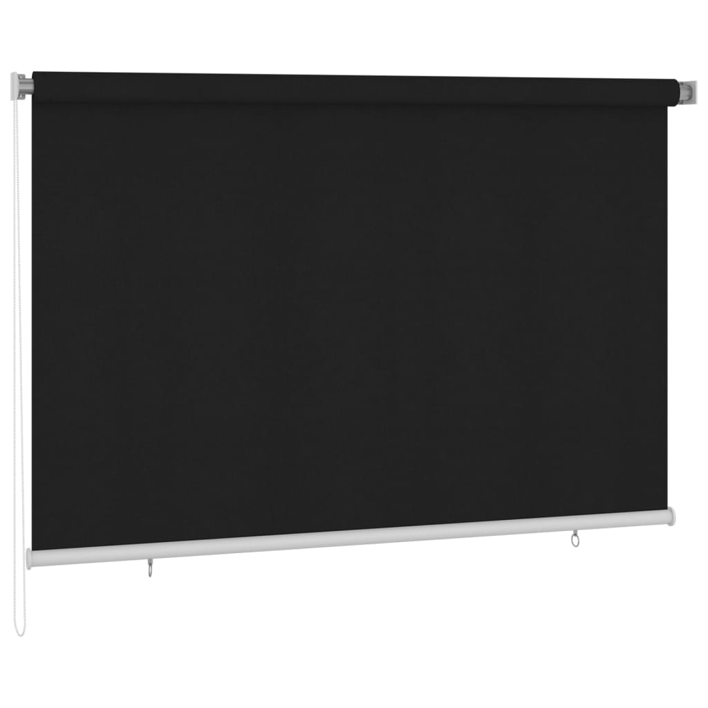 Outdoor Roller Blind 220x140 cm Black